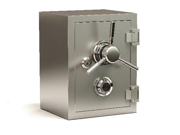 A bank vault or safe as a visual for getting Business Coverage Insurance to safeguard your business.